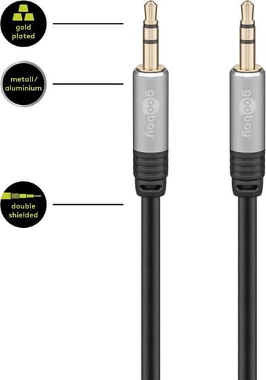 Stereo MP3 jack -audioadapterikaapeli