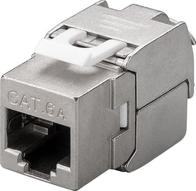 Keystone RJ45 moduuli CAT 6A, STP, 500 MHz, kapea muotoilu