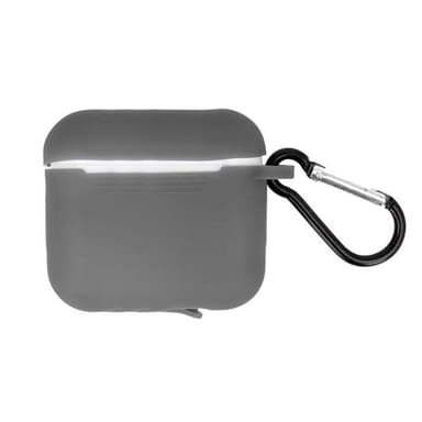 Airpods Pro Suojakotelo koukulla, harmaa