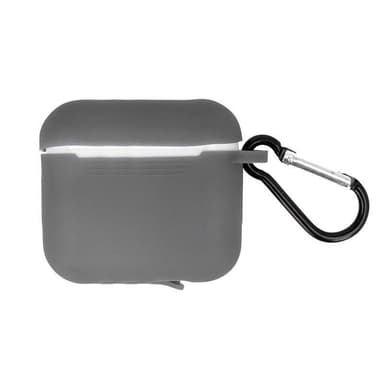 Airpods Pro Suojakotelo koukulla, harmaa