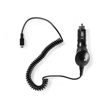 Autolaturi | 1.0 A | Kiinteä kaapeli | Micro USB | Musta