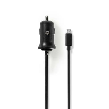 Autolaturi | 2.4 A | Kiinteä kaapeli | Micro USB | Musta