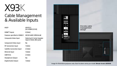 Sony 65” X93K 4K Full Array LED älytelevisio (2022)