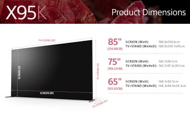 Sony 85” X95K 4K MiniLED älytelevisio (2022)