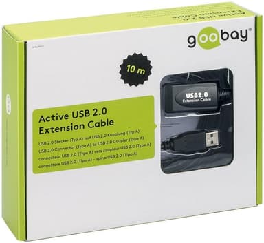 Goobay Aktiivinen USB 2.0 jatkokaapeli,