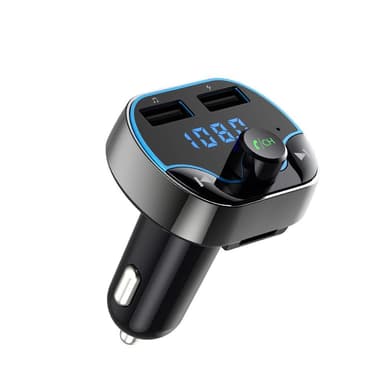 Bluetooth FM lähetin autoon Musta
