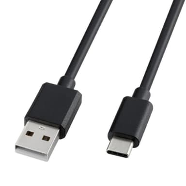 Tyyppi C-USB 2.0 4-ytiminen pikalatauskaapeli 3A Musta 1,5 m