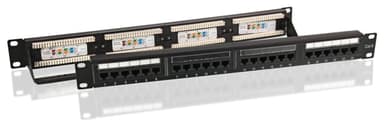 Goobay CAT 6 19 tuuman (48,3 cm) Patch Panel, 24 porttia
