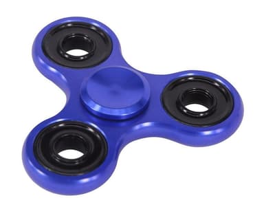 Fidget Spinner - Aluminium - Blå