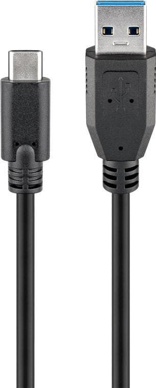 Synkronisera och ladda Super Speed ​​USB-C™ till USB A 3.0 laddningskabel