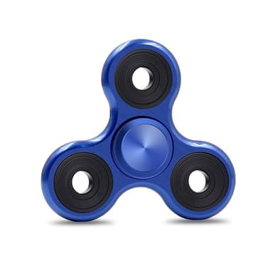Fidget Spinner - Aluminium - Blå
