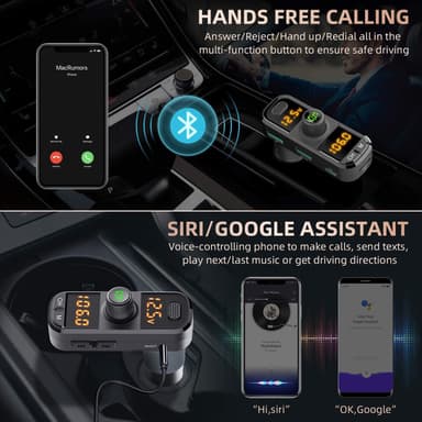 FM-lähetin, Bluetooth, musta