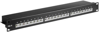 CAT 6 19 tuuman (48,3 cm) Patch Panel, 24 porttia