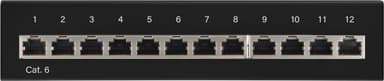 Goobay CAT 6 Mini/Desktop Patch Panel, 12 porttia