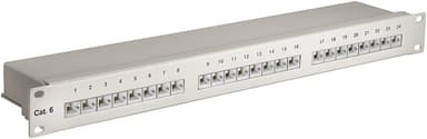 Goobay CAT 6 19 tuuman (48,3 cm) Patch Panel, 24 porttia