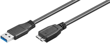 Goobay USB 3.0 SuperSpeed -kaapeli, musta