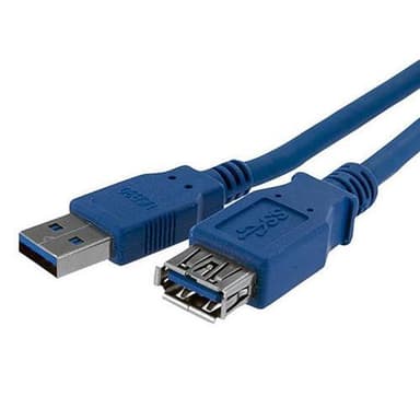 StarTech.com USB3SEXT1M, 1 m, USB A, USB A, USB 3.2 Gen 1 (3.1 Gen 1), 5000 Mbit