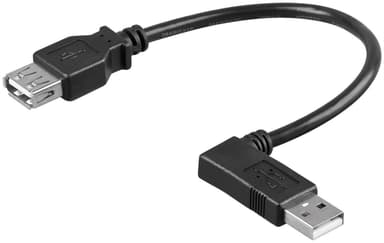 Goobay USB 2.0 High Speed -jatkokaapeli, 90°