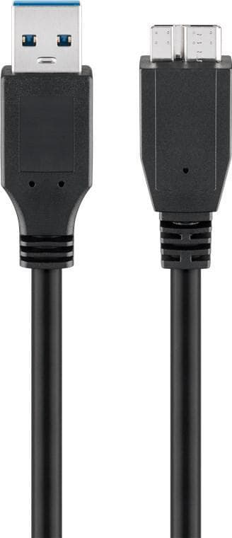 Goobay USB 3.0 SuperSpeed -kaapeli, musta