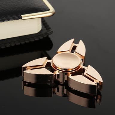 Fidget Spinner Star - Rosegold - alumiini