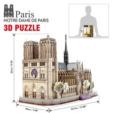 Notre Dame de Paris 3D 128 pcs