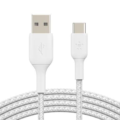 Belkin CAB002BT1MWH, 1 m, USB A, USB C, Vit