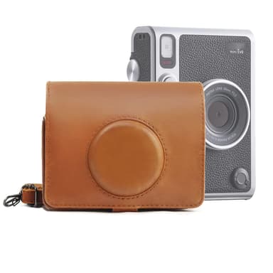 Kamerakotelo sopii Fuji Instax Mini EVO PU Brown -malleille