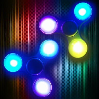 Fidget Spinner Star - sininen - alumiini