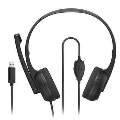 HAMA Headset PC Office Stereo On-Ear HS-USB250 V2 Black