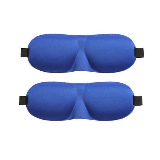 Nukkumismaski 3D 2-pakkaus sininen