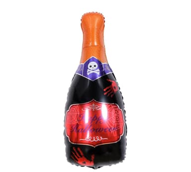 Ilmapallo Halloween-samppanjapullo 98 cm, 2 kpl