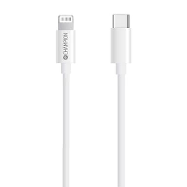 Champion USB-C-Lightning-kaapeli 1 m valkoinen