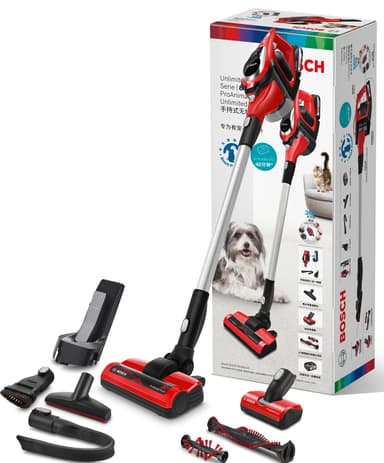 Bosch Unlimited johdoton varsi-imuri BBS81PET (punainen)
