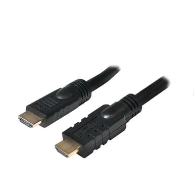 Logilink CHA0015 15m Aktiivinen HDMI -kaapeli, tyyppi A, uros - HDMI -tyyppi A, uros, musta Logilink