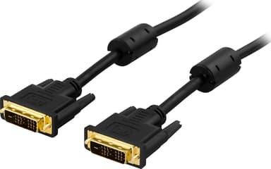 DELTACO DVI Single Link monitorikaapeli, DVI-D 18+1-pin ur-ur,5m,musta