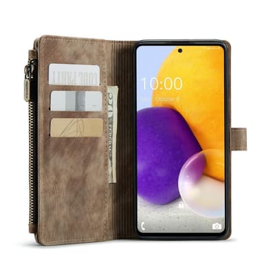 CaseMe Samsung A13 4G CaseMe Big Wallet Lompakkokotelo - Ruskea
