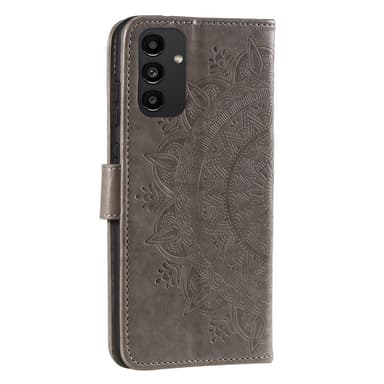 SKALO Samsung A13 4G Mandala lompakkokotelo - Harmaa