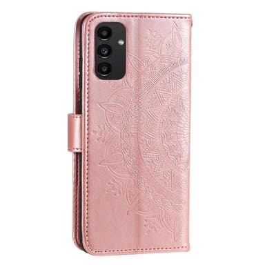 SKALO Samsung A13 4G Mandala lompakkokotelo - Ruusukulta