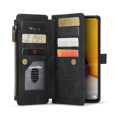 CaseMe Samsung A13 4G CaseMe Big Wallet Lompakkokotelo - Musta