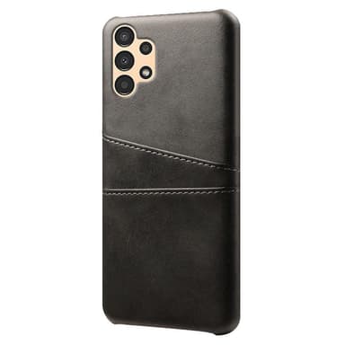 SKALO Samsung A13 4G PU-nahkainen Korttikotelo - Musta