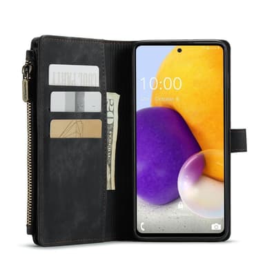 CaseMe Samsung A13 4G CaseMe Big Wallet Lompakkokotelo - Musta