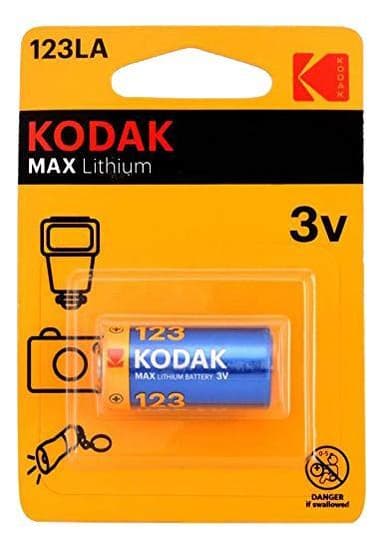 Kodak Kodak Max litium 123LA akku (1 kpl)