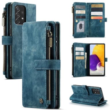 CaseMe Samsung A13 4G CaseMe Big Wallet Lompakkokotelo - Sininen