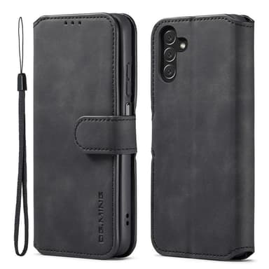 DG MING Samsung A13 5G Premium Cut Lompakkokotelo - Musta