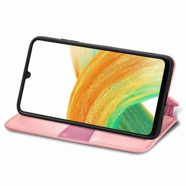 SKALO Samsung A13 4G Mandala Slim lompakkokotelo - Pinkki