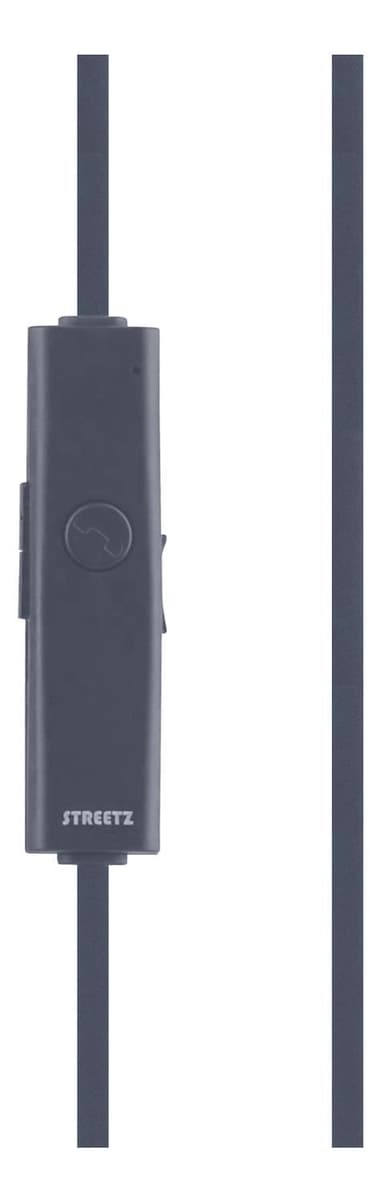 STREETZ Bluetooth-stop-in-ear-kuulokkeet mikrofonilla, BT 4.1, harmaa/sininen