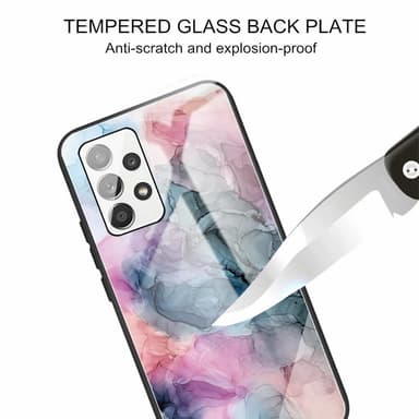 SKALO Samsung A13 4G Marmori karkaistu lasi TPU-suojakuori - #6