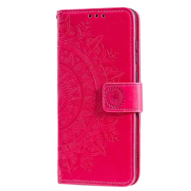 SKALO Samsung A13 4G Mandala lompakkokotelo - Cerise