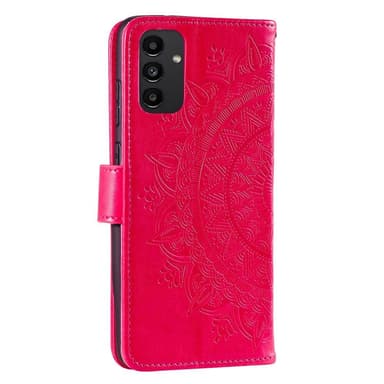SKALO Samsung A13 4G Mandala lompakkokotelo - Cerise