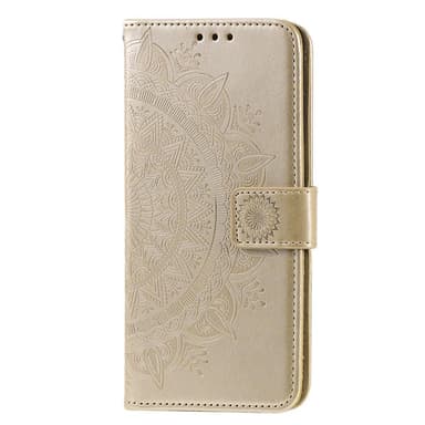 SKALO Samsung A13 4G Mandala lompakkokotelo - Kulta